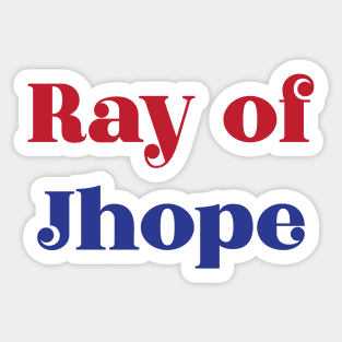 BTS ray of Jhope pun typography Sticker